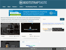 Tablet Screenshot of bootstraptaste.com